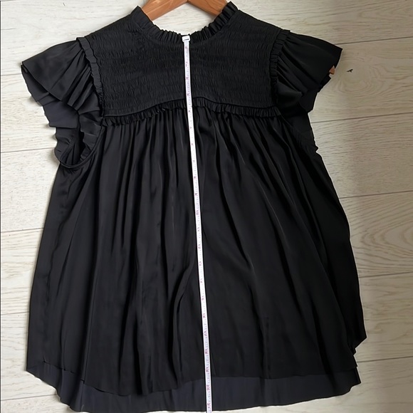 Ulla Johnson smocked baby doll flutter sleeve top - Picture 5 of 6